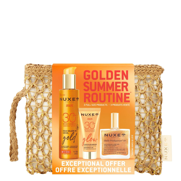 Golden Summer - Trousse Été  Huile Solaire Or SPF30 150ml + 2 Produits