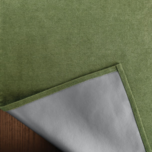 Rideau thermique et occultant accroche 3-en-1 LUZ - Vert Olive