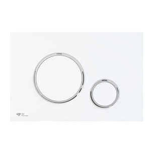 Pack WC bâti-support léger 112 cm ECO 2L Swiss Aqua Technologies + WC suspendu Ceramia + plaque blanc/chrome (STECE14WT04-IN)