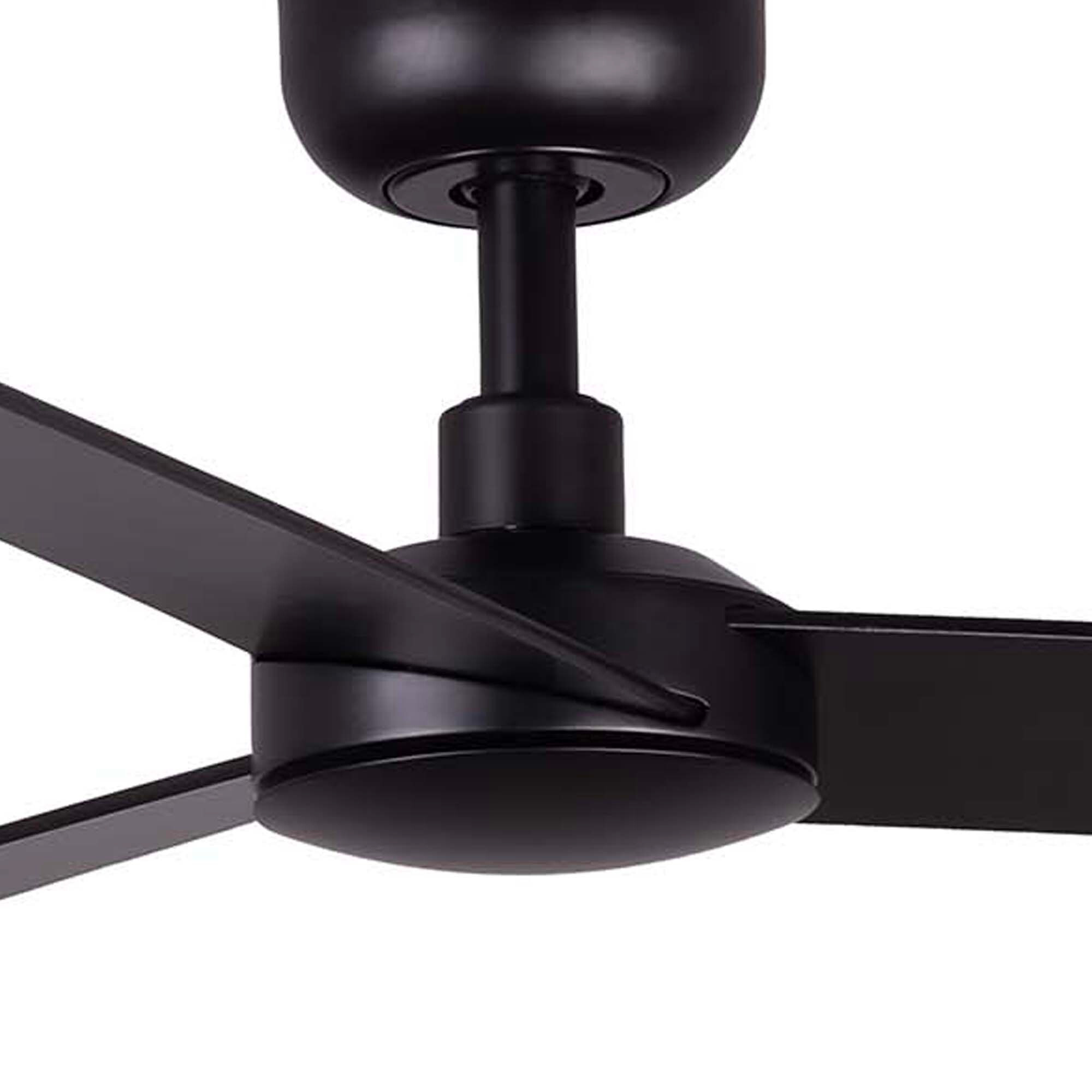 RUDDER S Ventilateur de plafond noir/noyer
