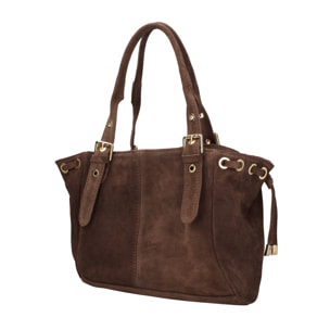 Borsa a mano da donna Made in Italy - Modello Lumena Lux - 100% pelle - 20.0 x 21.0 x 33.0 cm