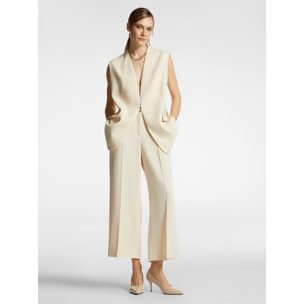Elena Mirò - pantalones cortos elegantes - Beige