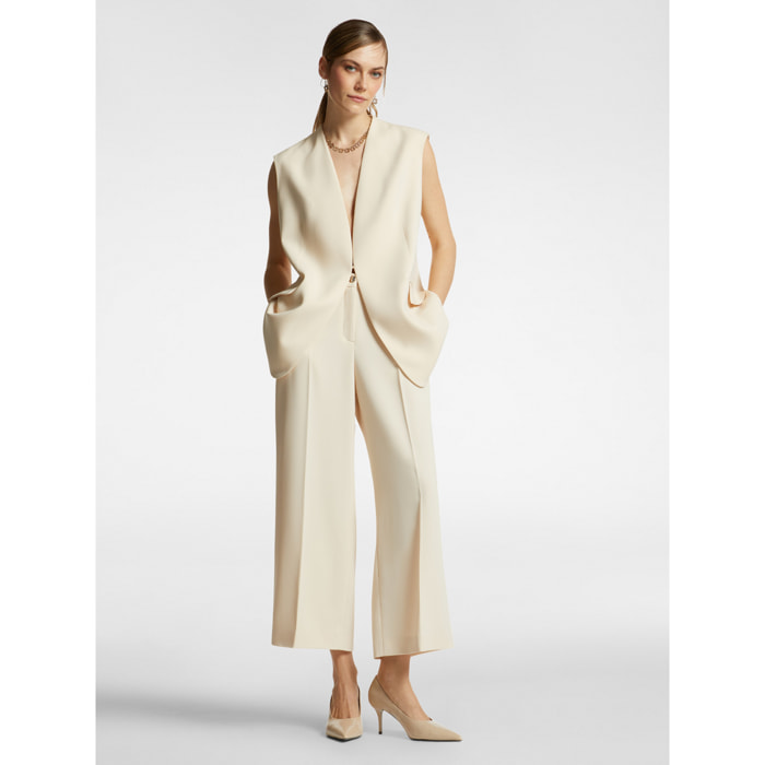 Elena Mirò - pantalones cortos elegantes - Beige
