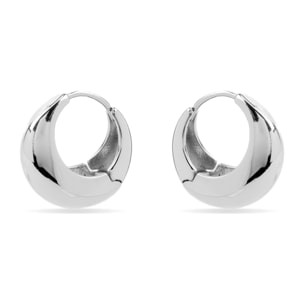 Pendientes de 19,5mm de diámetro acabado plata