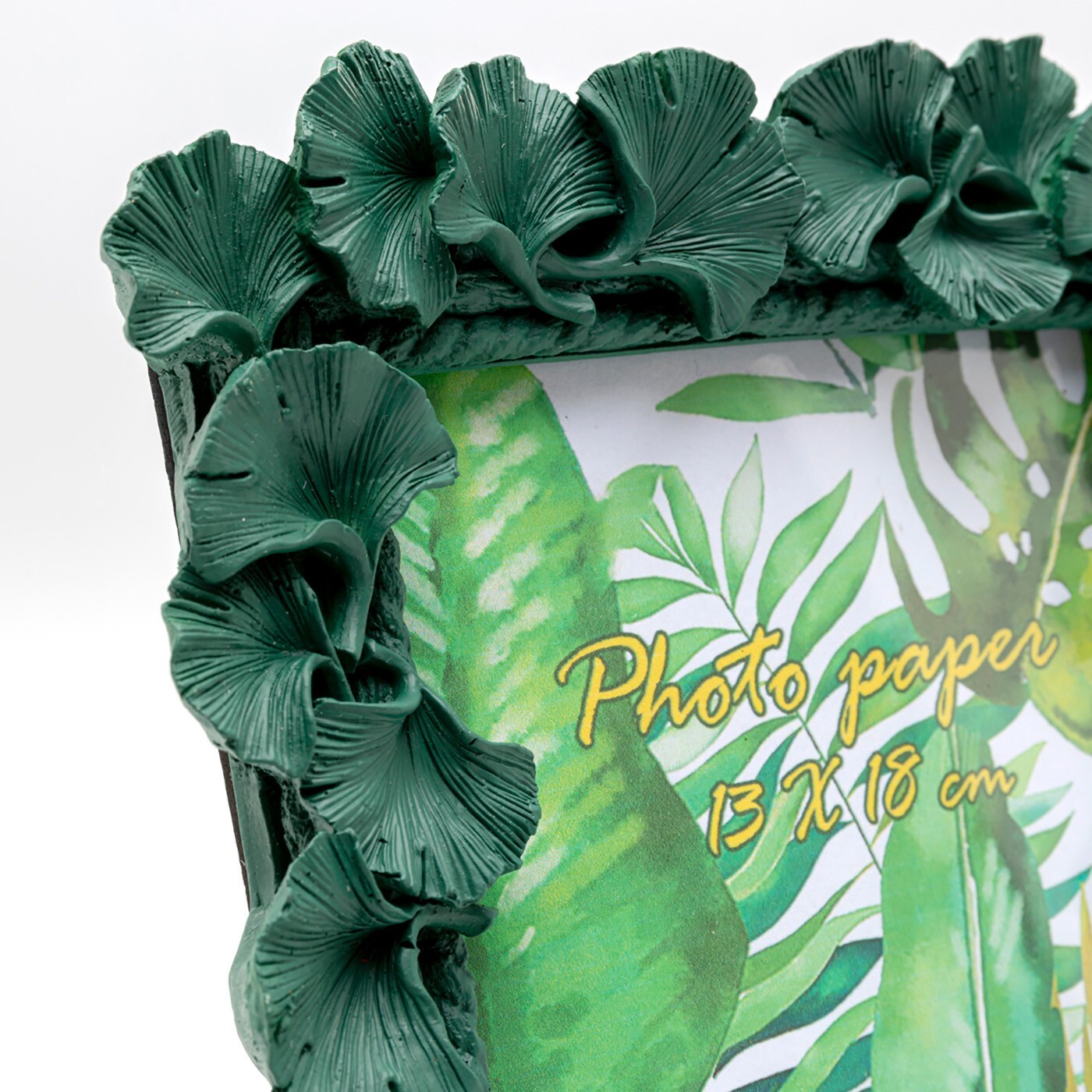 Cadre photo feuilles de ginkgo vertes 20x25cm Kare Design