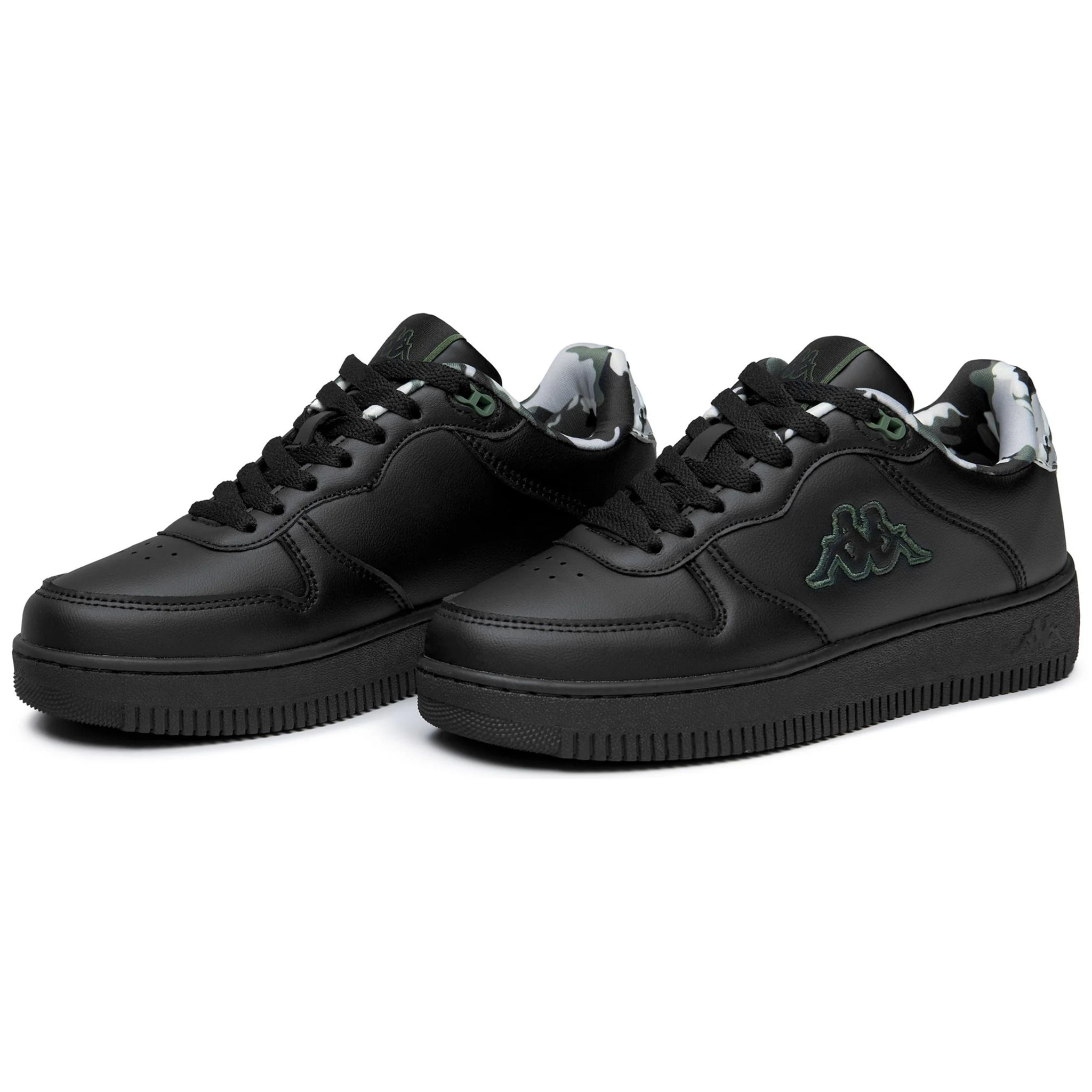 Kappa - Sneakers Uomo Donna Nero - Logo Maserta Camo
