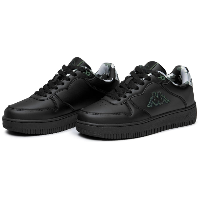 Kappa - Sneakers Uomo Donna Nero - Logo Maserta Camo
