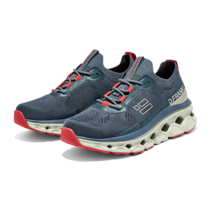 Zapatillas de Hombre Aero Mesh en Azul Marino y Verde D.Franklin