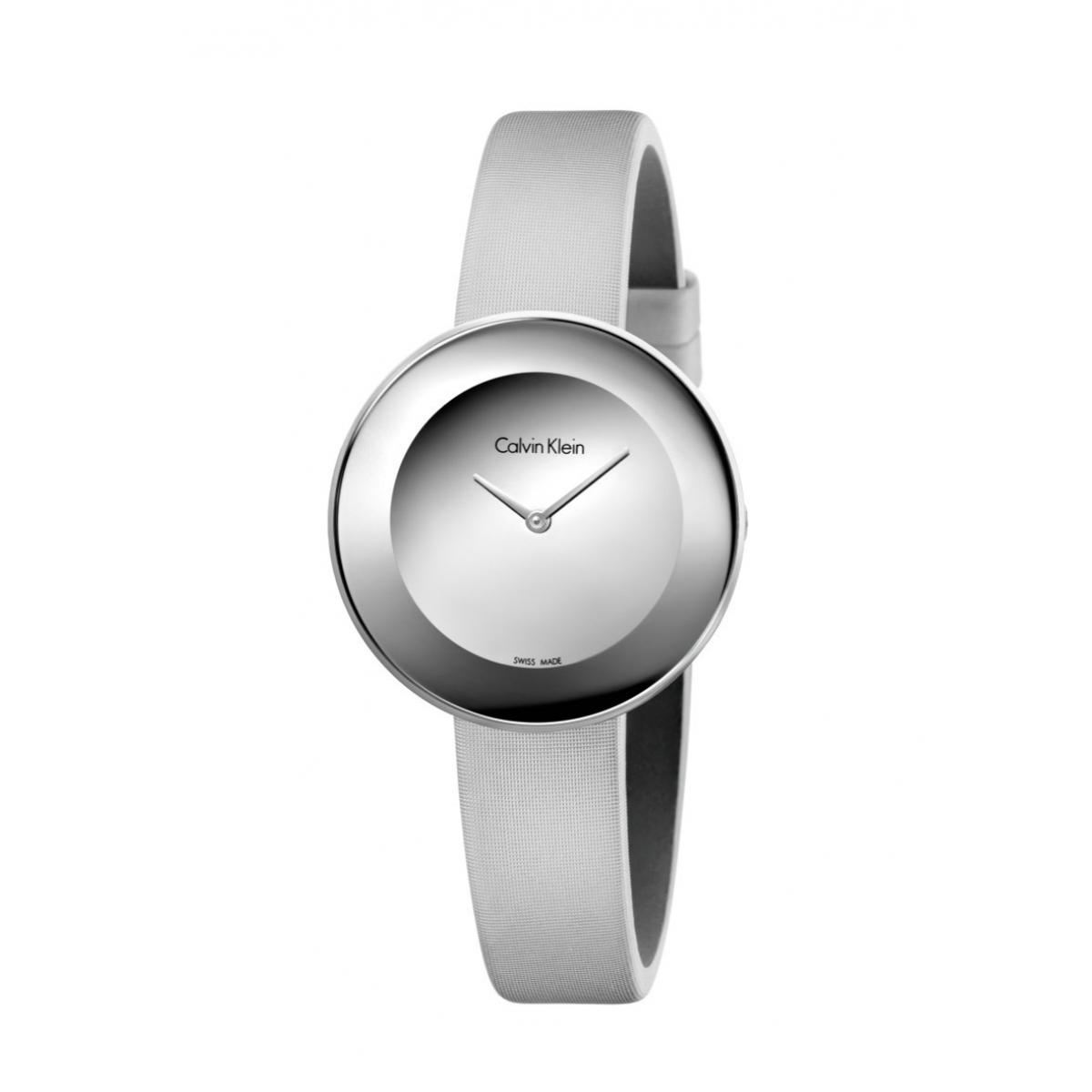 Orologio CALVIN KLEIN SATIN CHIC Pelle Grigio