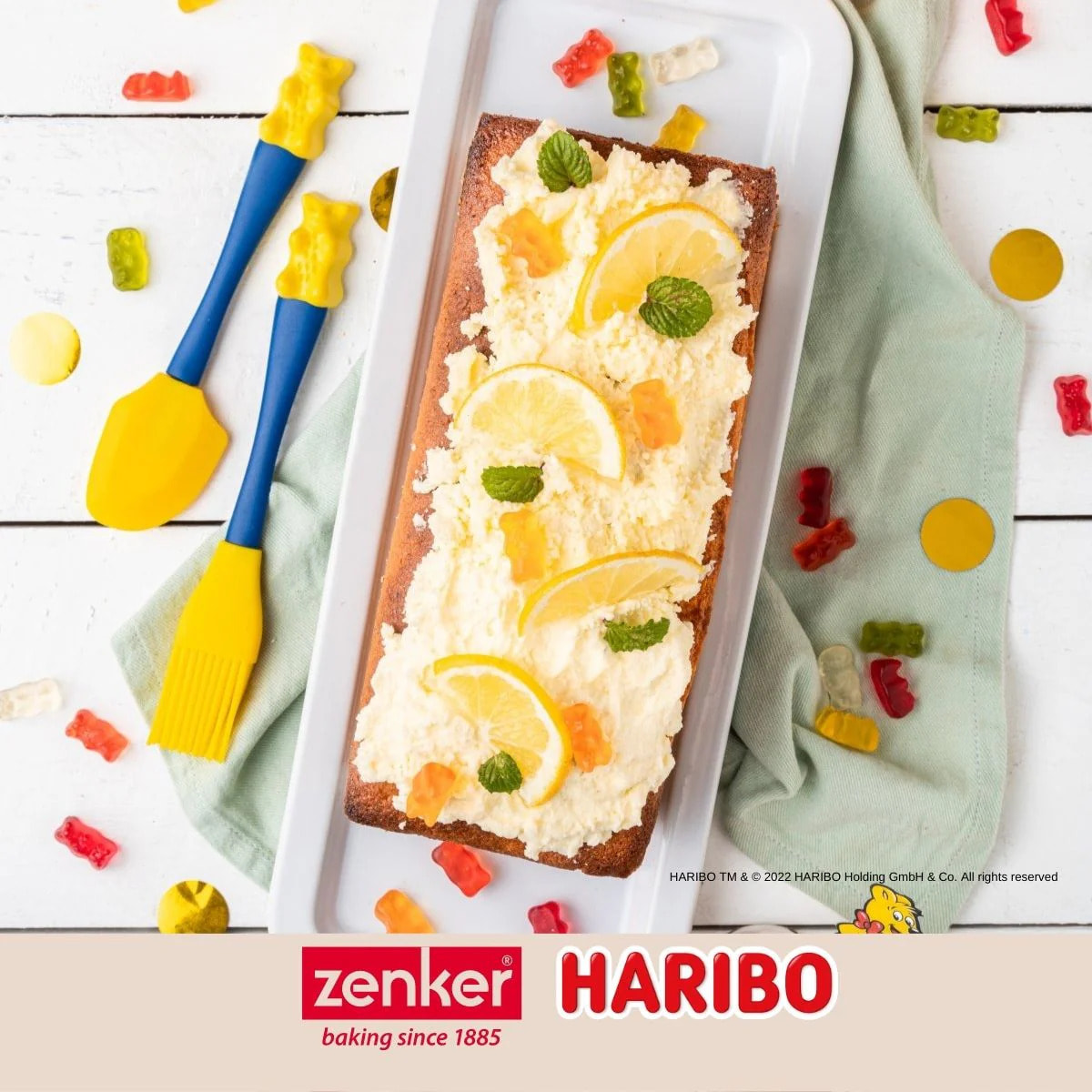 Spatule de cuisine et de pâtisserie en silicone 18 cm Zenker Haribo