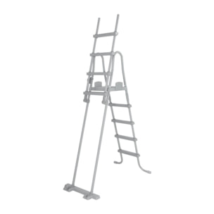 Bestway Échelle sécurisée pour piscine hors-sol jusqu'à hauteur 132 cm - 2 x 4 marches