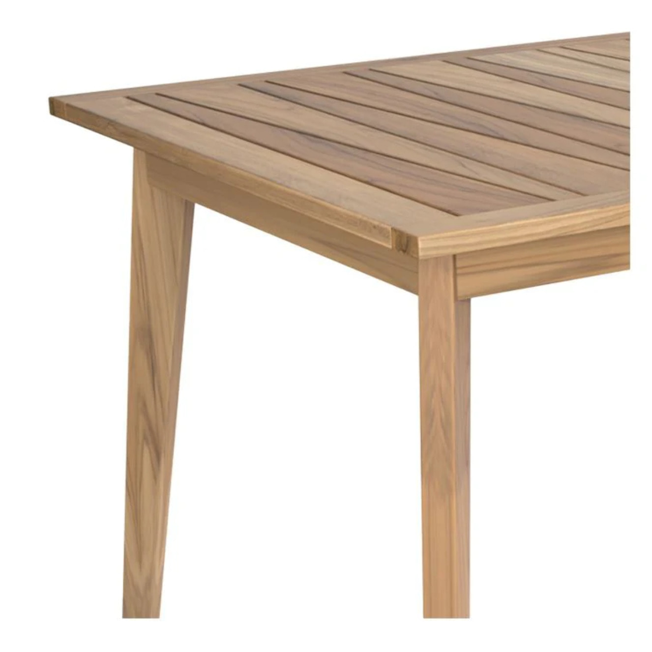 Table de jardin extensible en teck massif 6 à 10 personnes - Tunga