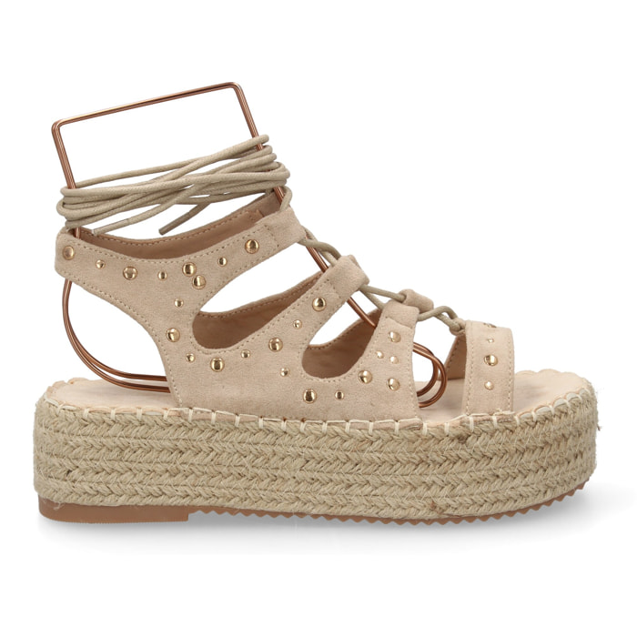 Sandalia plataforma romana mujer elegante