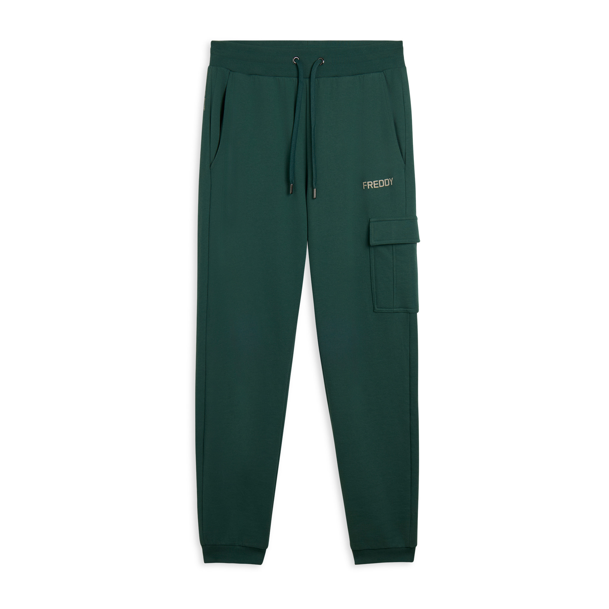 Pantaloni cargo in felpa con tasca applicata