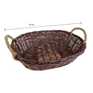 Cesto Ovale Nat Xx - Pezzi 2 - 75xH20x57cm - Bianchi Dino SpA