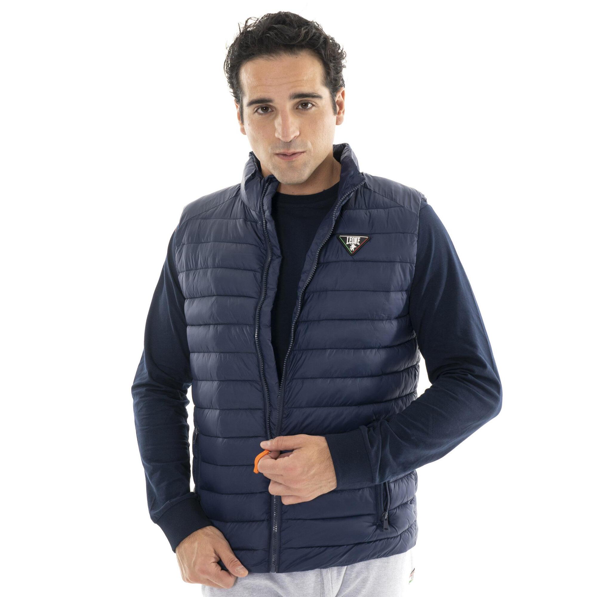 Piumino da uomo smanicato con zip invernale "Basic"