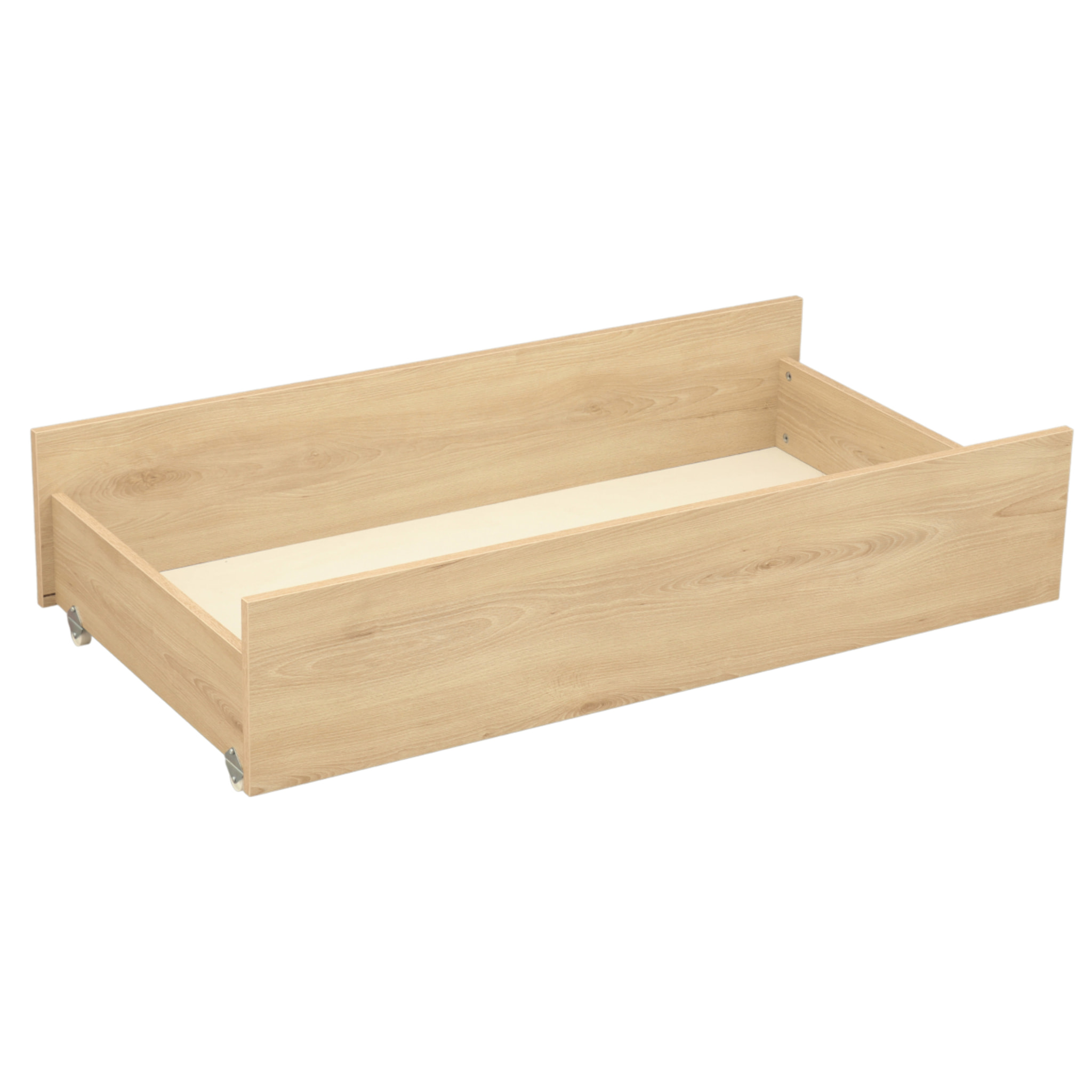 Tiroir pour lit bébé combiné évolutif décor bois hêtre