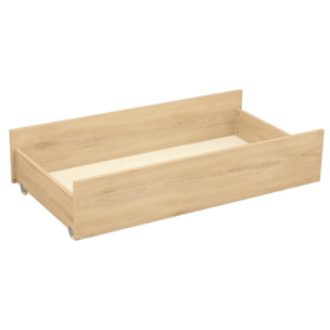 Tiroir pour lit bébé combiné évolutif décor bois hêtre