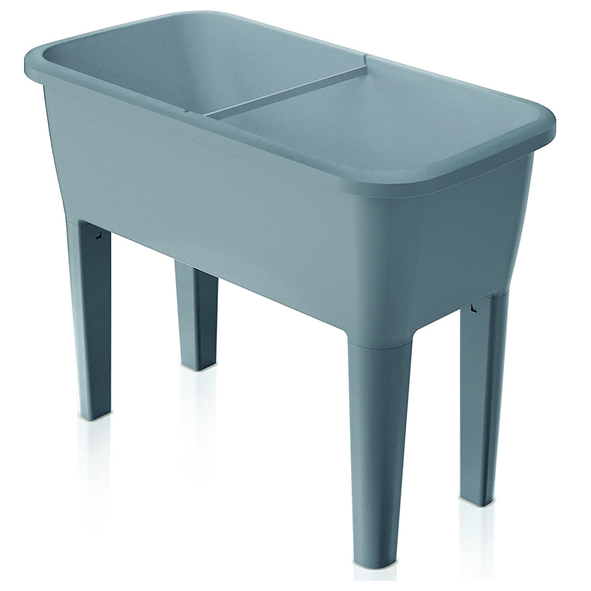 Huerto Urbano con invernadero de 52 litros en polipropileno 77 x 38 x 82 cm color gris