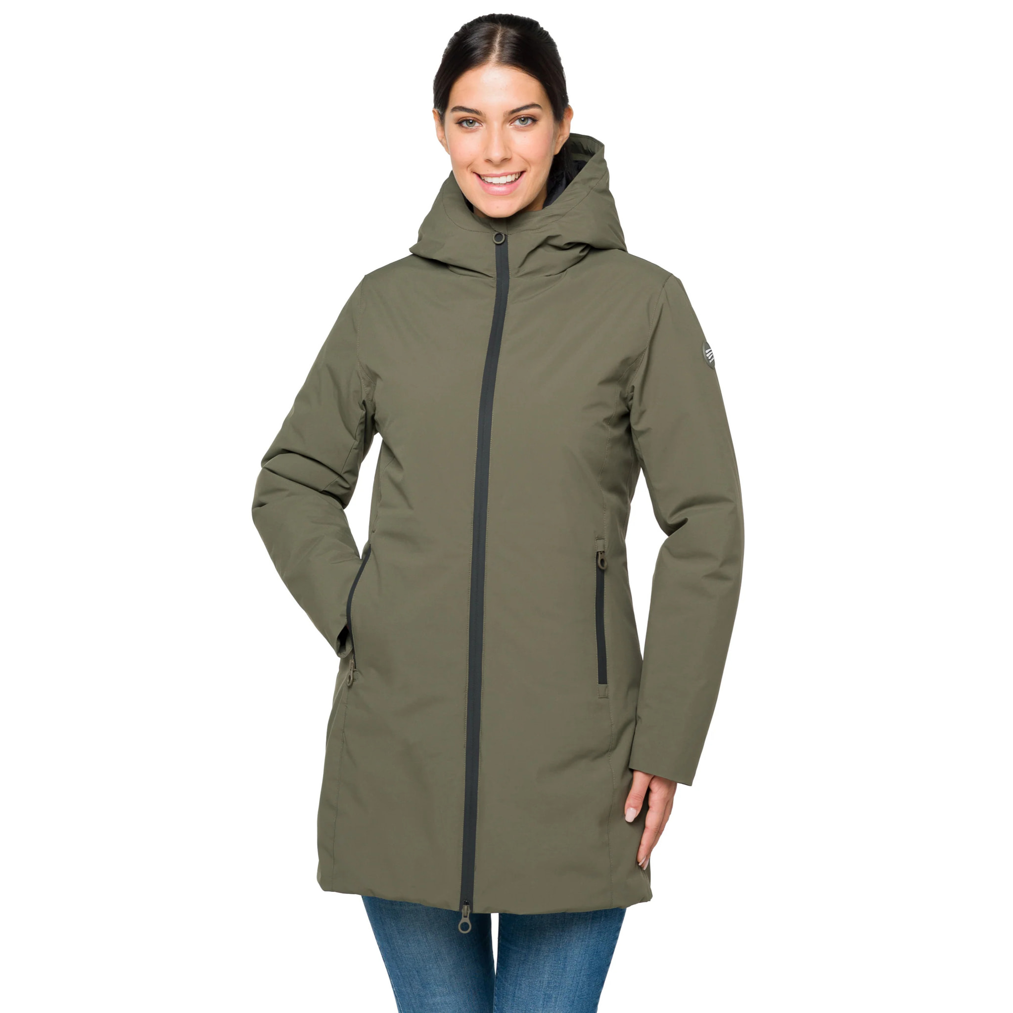 Parka ANOUK imbottito impermeabile verde