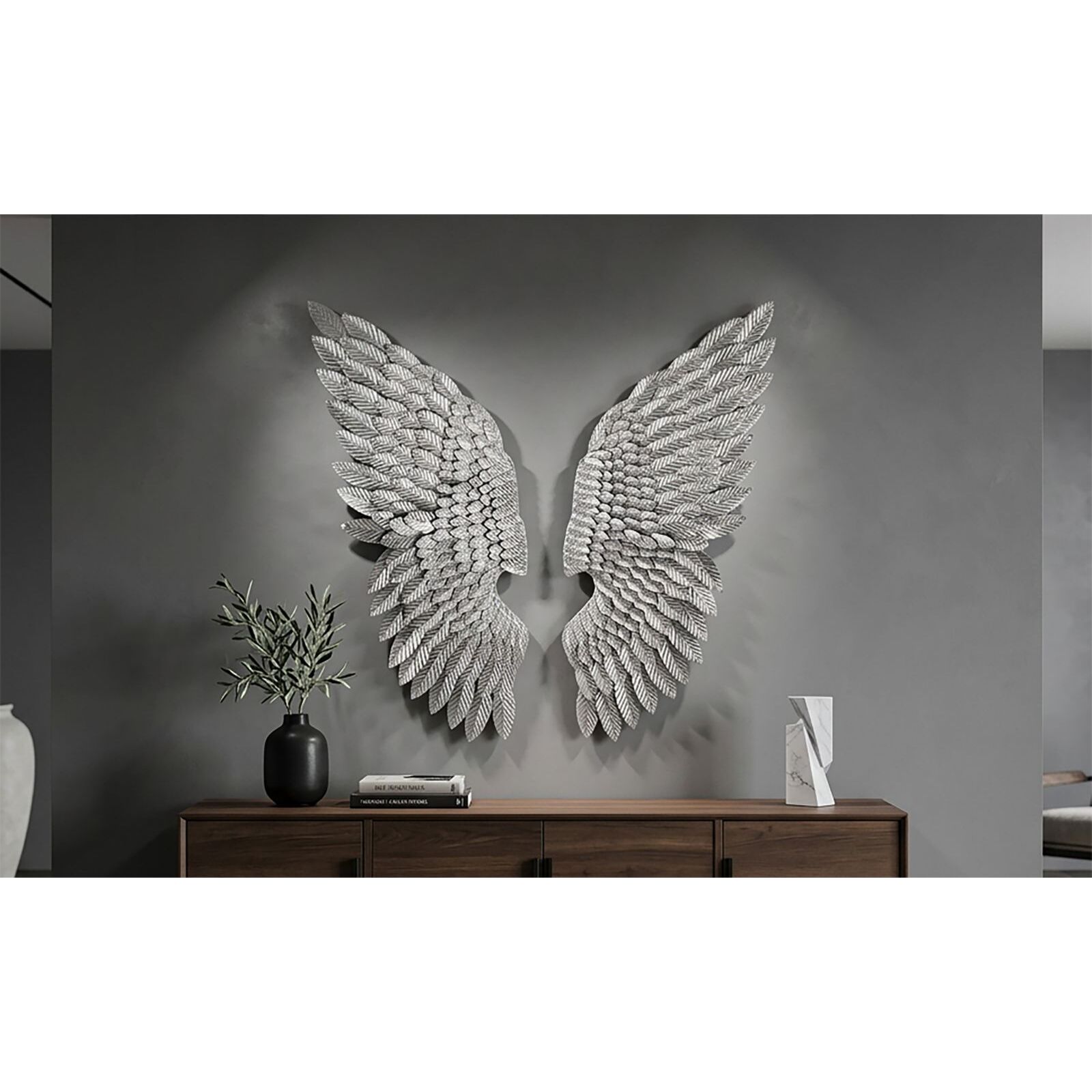 PANNELLO ALI BEAUTY COPPIA SILVER CM 37,5X3X100