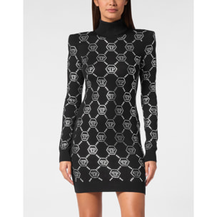 PHILIPP PLEIN Vestido de punto MONOGRAM