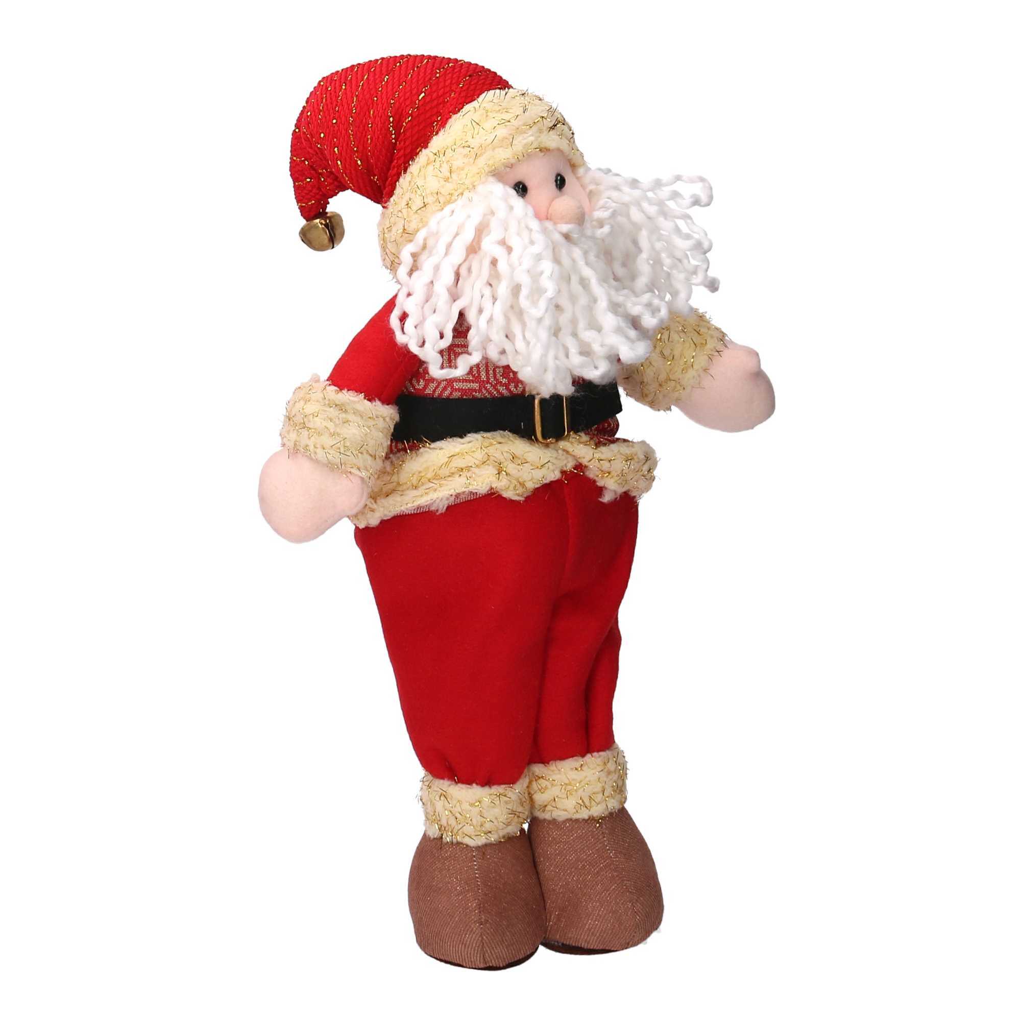 Babbo natale in tessuto rosso cm25x9h45