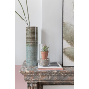 J-Line vase Cylindre - verre - transparent - 25.5 cm de hauteur