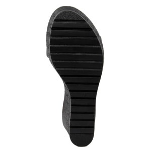 Sandalo con zeppa Donna colore Bianco