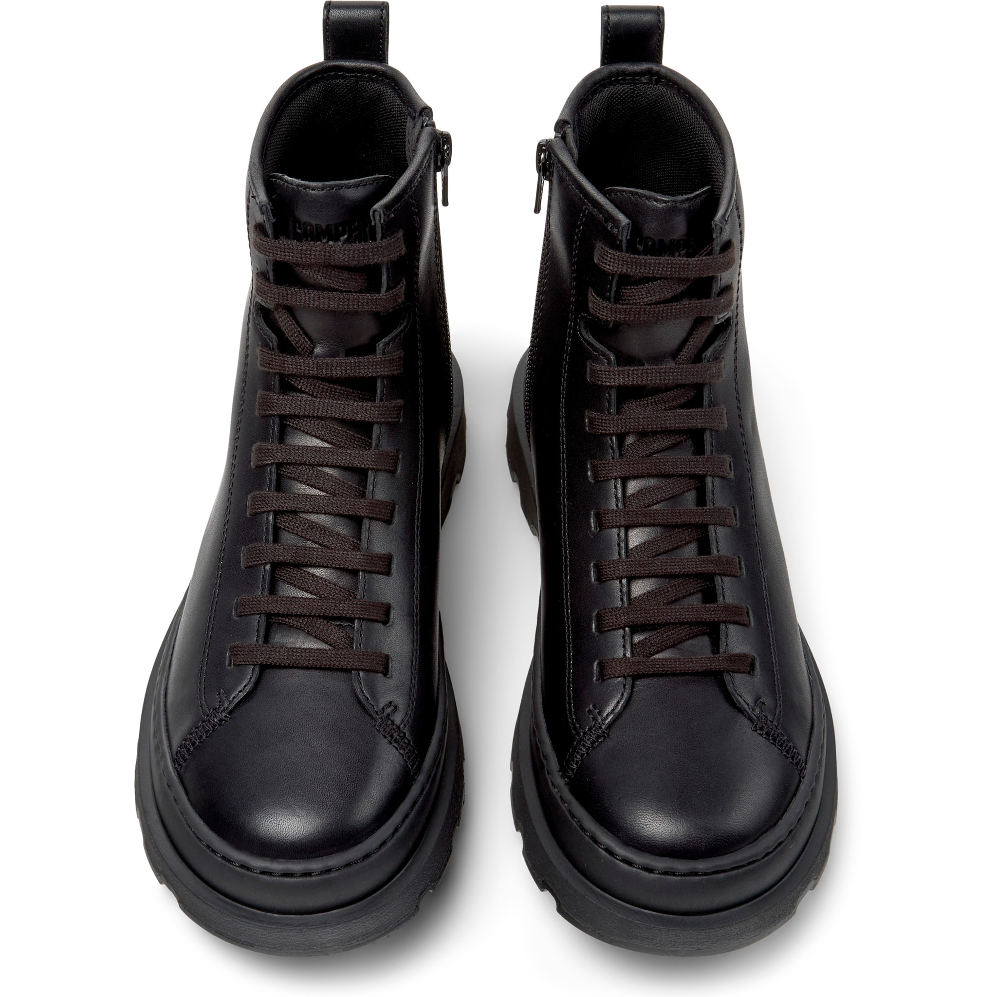 Botines - CAMPER Brutus+ - Negro - Cuero liso