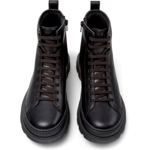 Botines - CAMPER Brutus+ - Negro - Cuero liso