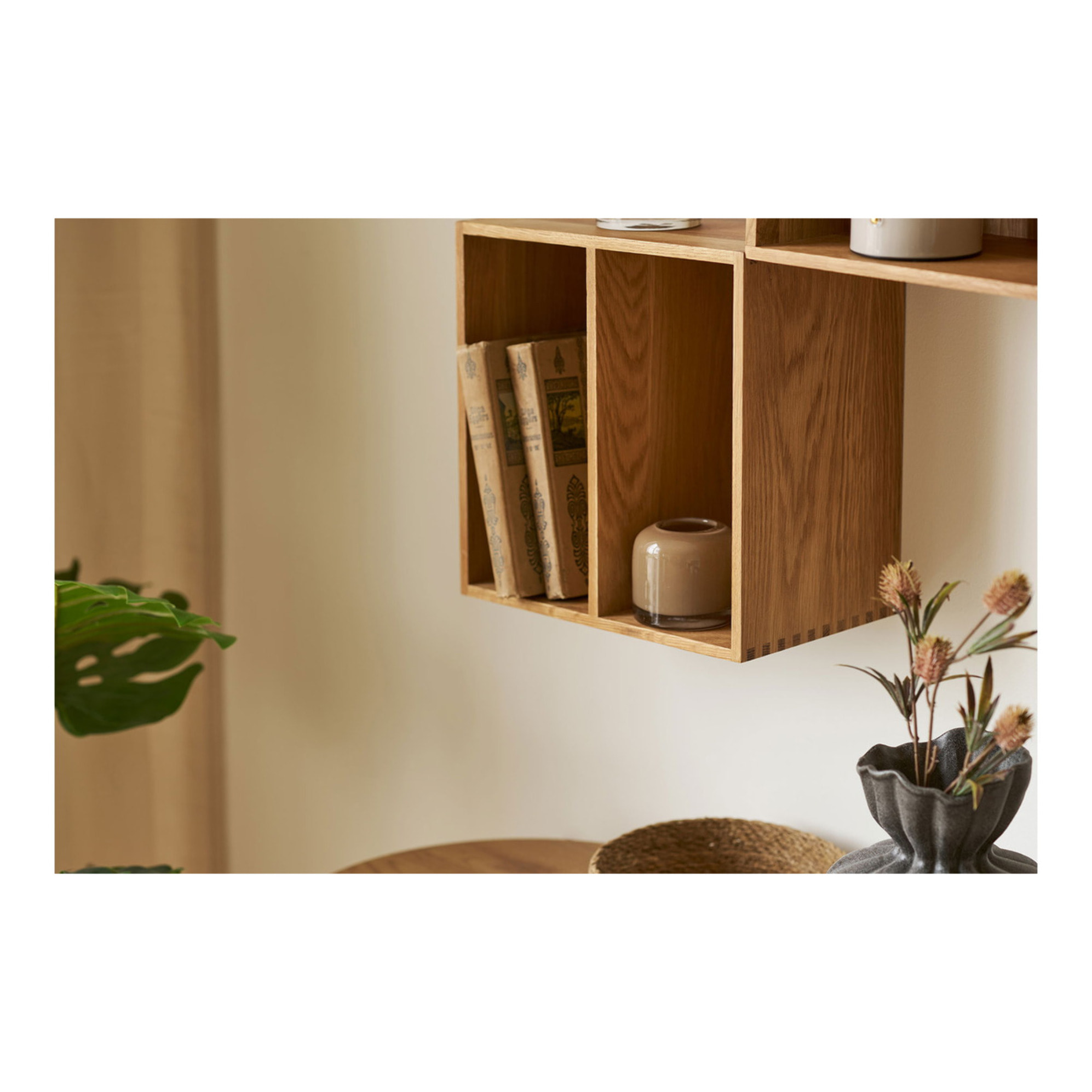 Portacandela in vetro soffiato a bocca marrone ø8x7,5 cm — Vikasa Home