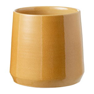 J-Line cache-pot Rond - céramique - ocre - large