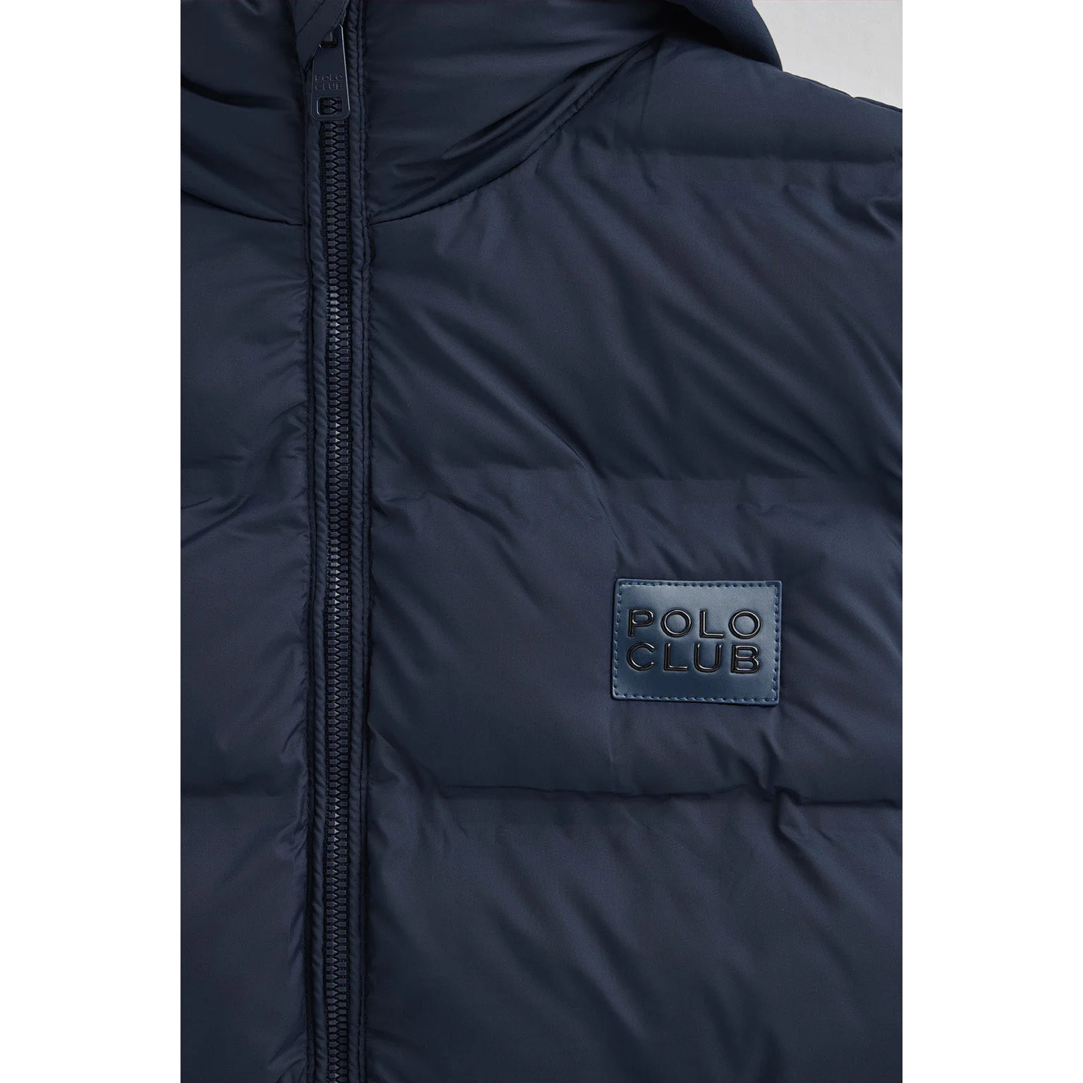 Gilet trapuntato blu marino con logo Polo Club