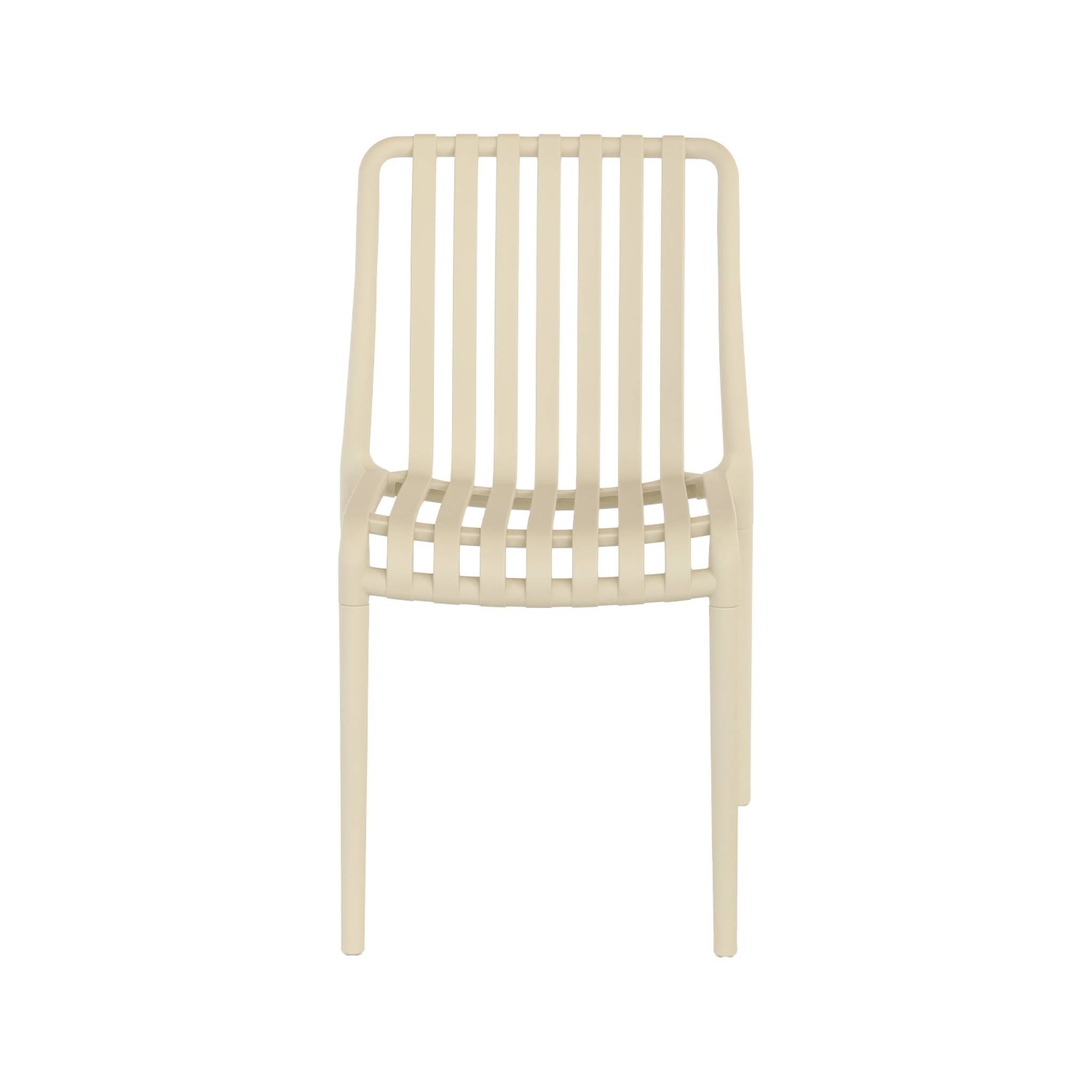 Chaise de jardin empilable plastique (lot de 4) AGATHE CHAISES