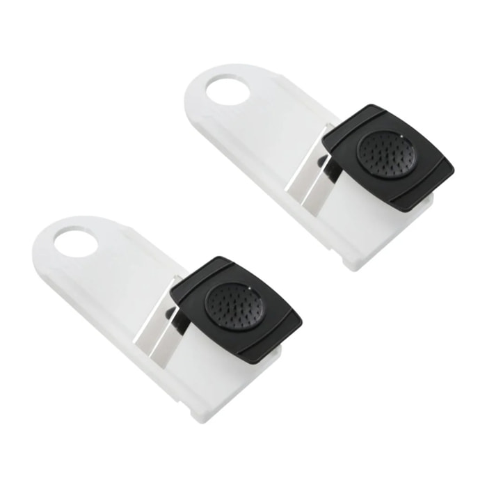 Ensemble de 2 Mandolines de cuisine manuelle double lame avec protège main Fackelmann Basic