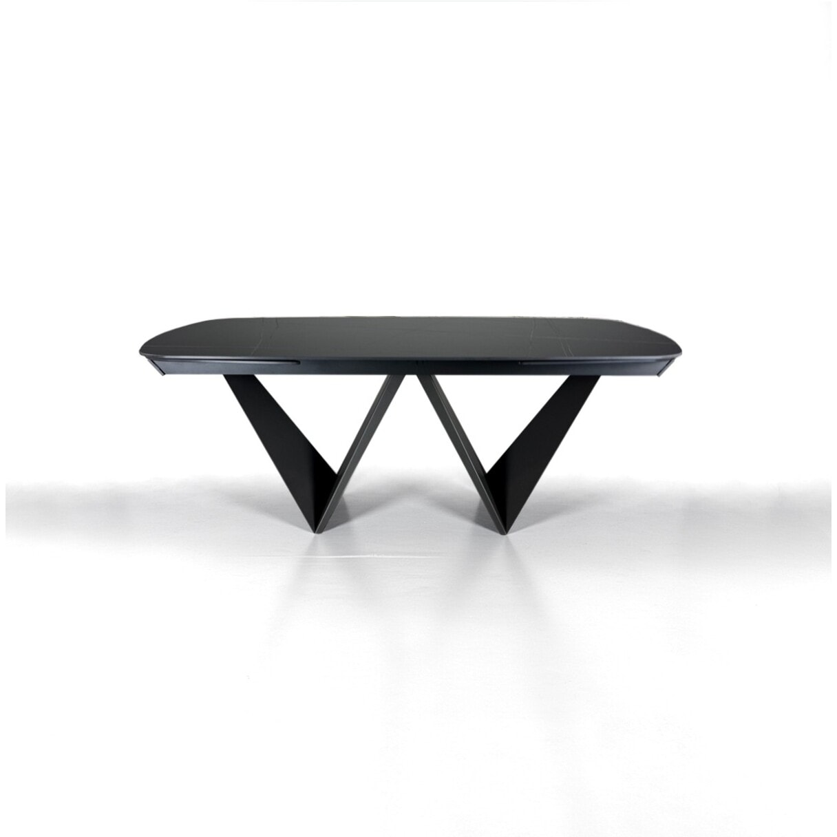 Tomasucci Table extensible CLEFT EVO BLACK MARBLE - GREY