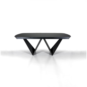 Tomasucci Table extensible CLEFT EVO BLACK MARBLE - GREY