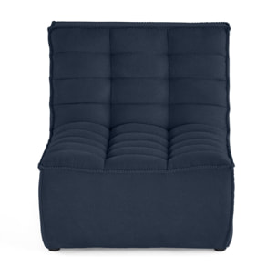 Ellie - fauteuil en velours texturé - Bleu marine