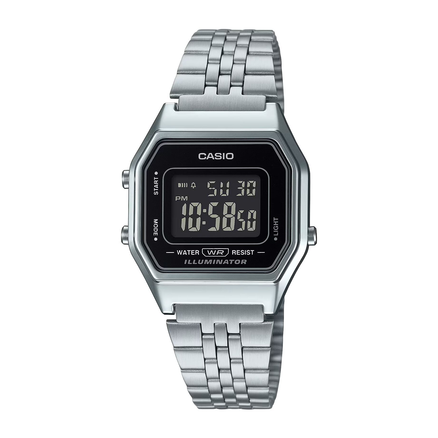 Reloj Casio LA680WA-1BDF Mujer Digital Cuarzo con Correa de Acero inoxidable