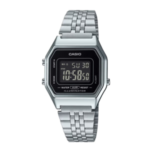 Reloj Casio LA680WA-1BDF Mujer Digital Cuarzo con Correa de Acero inoxidable