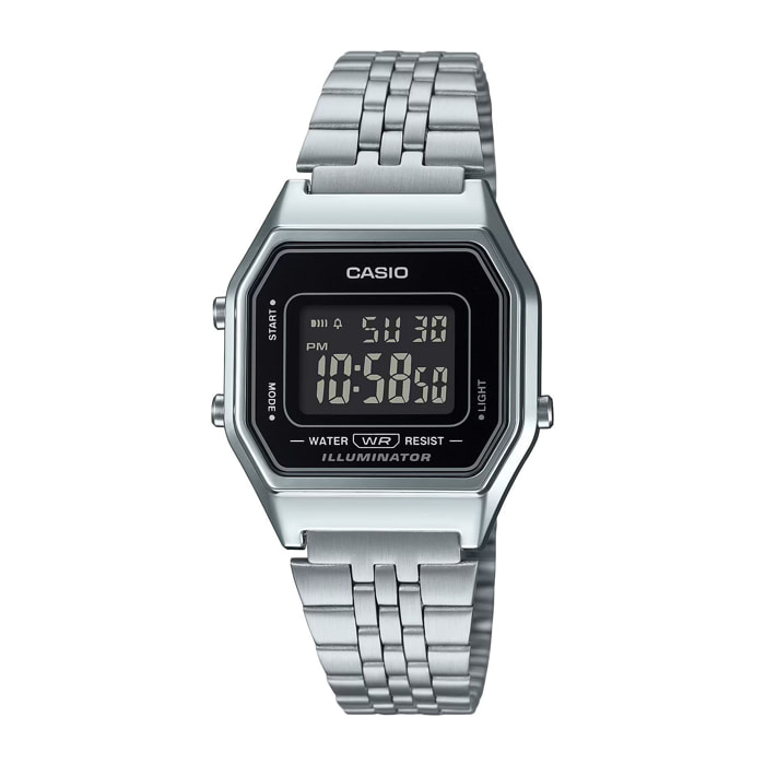 Reloj Casio LA680WA-1BDF Mujer Digital Cuarzo con Correa de Acero inoxidable