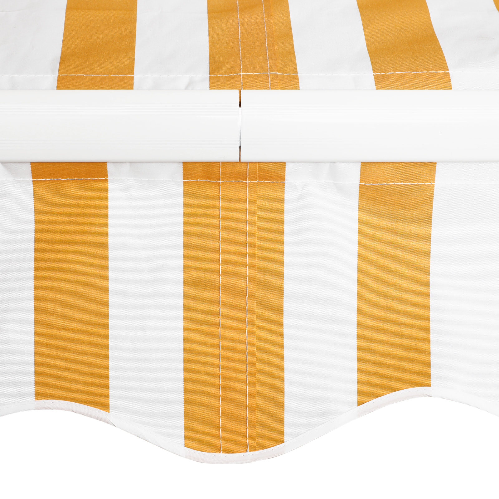 Toldo Manual Retráctil 350x250 cm, Toldo Exterior Terraza con Ángulo Ajustable, Brazo Articulado, Montaje a Pared, Estructura de Aluminio, Anti-UV e Impermeable, para Jardín, Naranja