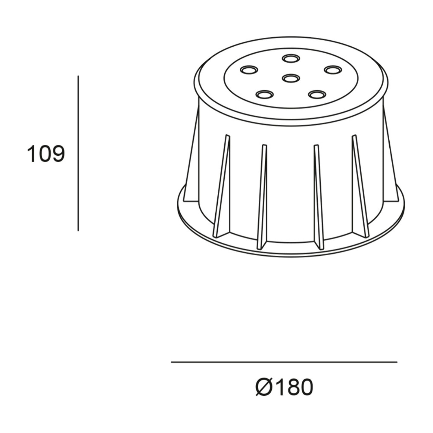 Forlight Empotrable De Suelo Ip65/Ip67 Ringo Ø155Mm Led 9,1W 3000K Acero Inoxidable 632L
