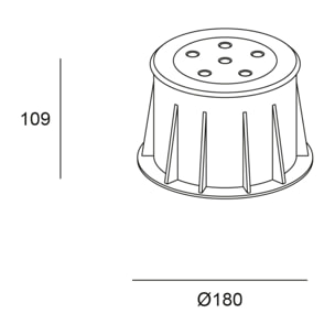 Forlight Empotrable De Suelo Ip65/Ip67 Ringo Ø155Mm Led 9,1W 3000K Acero Inoxidable 632L