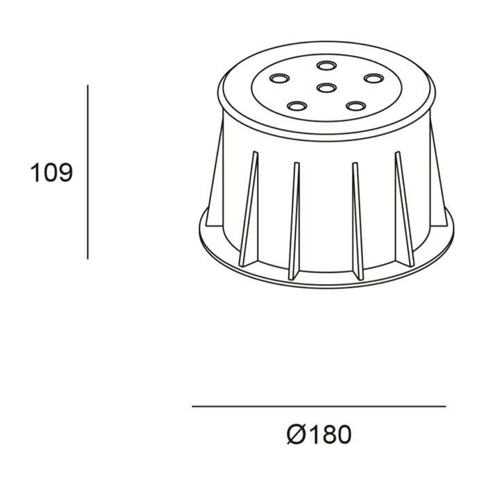 Forlight Empotrable De Suelo Ip65/Ip67 Ringo Ø155Mm Led 9,1W 3000K Acero Inoxidable 632L