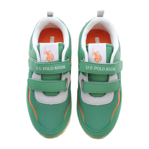 Sneakers U.S. Polo Assn Military Green-Orange