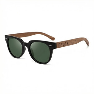 Gafas de Sol Feler 1543-11 Polarizadas de Madera Unisex 48 mm