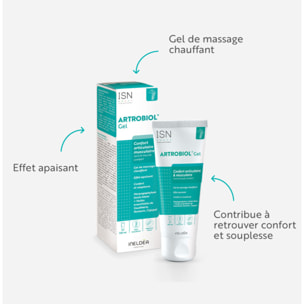ISN - ARTROBIOL Gel - Confort articulaire et musculaire - Gel de massage chauffant - Effet apaisant - Tube 100 ml