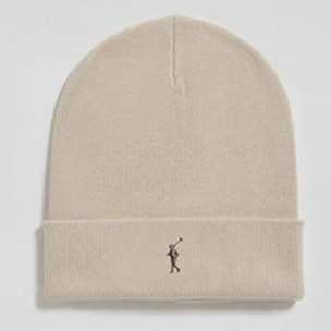 Gorro Vinny beige con logo bordado Rigby Go